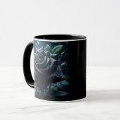 Floral Black Rose Tasse (Vorderseite Links)