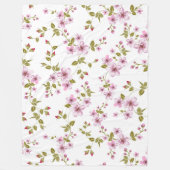 Floral blanket fleecedecke (Vorderseite)