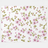Floral blanket fleecedecke (Vorderseite (Horizontal))