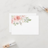 Floral Blanko vielen Dank Karte (Vorderseite/Rückseite Beispiel)