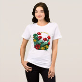 Floral Bliss Bella+Leinwand Damentriblend T-Shir Tri-Blend Shirt (Vorderseite voll)