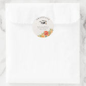 Floral Bloom Abschluss Sticker (Tasche)
