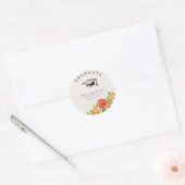 Floral Bloom Abschluss Sticker (Umschlag)