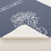 Floral Bloom Minimalist Lines Custom Background Sherpadecke (3/4)