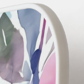 Floral Blossoms | Watercolor Pink Flowers Painted Pickleball Schläger (Linke Seite)