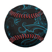 Floral Blue Baseball (Rückseite)