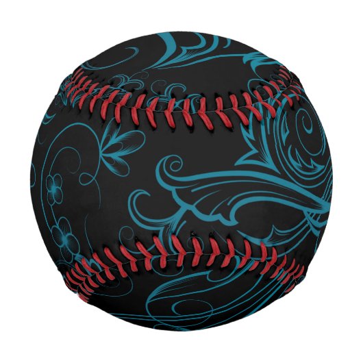 Floral Blue Baseball (Rückseite)