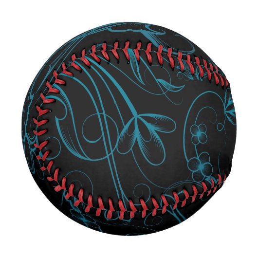 Floral Blue Baseball (Vorderseite Links)
