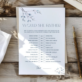 Floral Blue Brautparty würde sie eher spielen