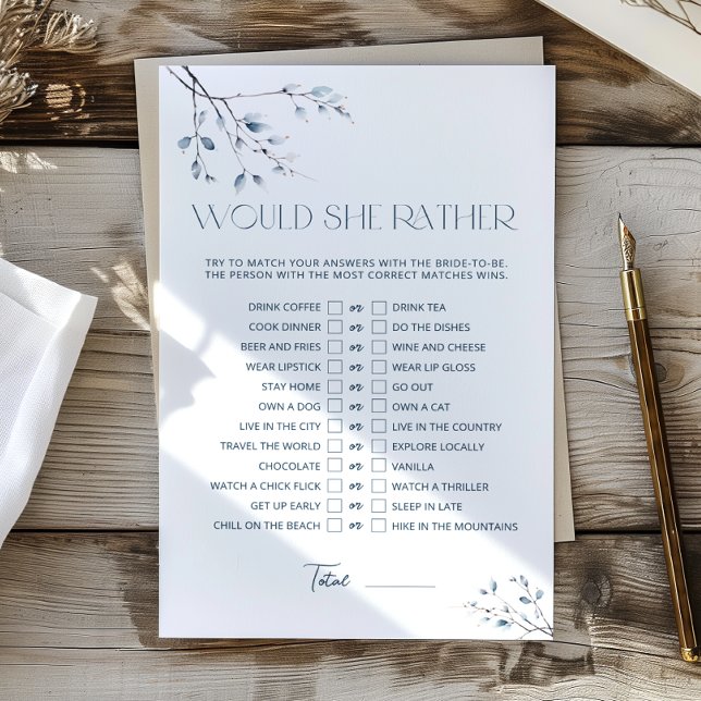 Floral Blue Brautparty würde sie eher spielen (Von Creator hochgeladen)