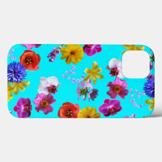 Floral Blue Case (Rückseite (Horizontal))