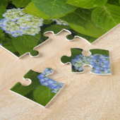 Floral Blue Hydrangea Nature Foto Puzzle (Seite)