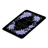 FLORAL BLUE. IN LOVING MEMORY KEEPSAKE, CARD MAGNET (Linke Seite)