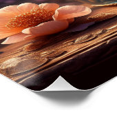 Floral Blue Parfüm Flasche Poster (Ecke)