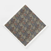 Floral Blue Pink Vintag William Morris Bluebell Serviette (Ecke)