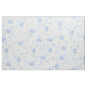 Floral Blue Rosen Damask Muster Stoff (Fat Quarter (45,7 x 55,9 cm))