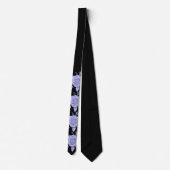 FLORAL BLUE Tie Krawatte (Rückseite)