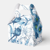 Floral Blue Vielen Dank Geschenkschachtel (Rückseite)
