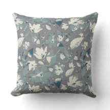 Floral Blues Blume Aquarellfarben-Muster