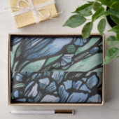 Floral Blues Seidenpapier (Geschenk)