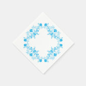 Floral Blühte Napkins Serviette (Ecke)