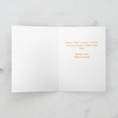 Floral Blume Happy Birthday Handlettering Foto Karte (Innenseite)