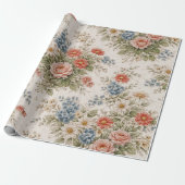 Floral Blush Garden Heirloom Pattern Geschenkpapier (Ungerollt)