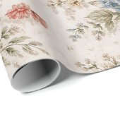 Floral Blush Garden Heirloom Pattern Geschenkpapier (Rolleneckpunkt)