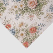 Floral Blush Garden Heirloom Pattern Seidenpapier (Ausschnitt)