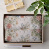 Floral Blush Garden Heirloom Pattern Seidenpapier (Geschenk)