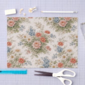 Floral Blush Garden Heirloom Pattern Seidenpapier (Handwerk)