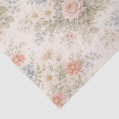 Floral Blush Garden Heirloom Pattern Seidenpapier (Ausschnitt)
