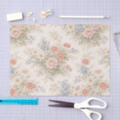 Floral Blush Garden Heirloom Pattern Seidenpapier (Handwerk)