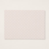 Floral Blush Handgeschriebene Kisses Guessing Card (Rückseite)