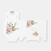 Floral Blush Pink Roses Wedding vielen Dank Geschenkschachtel (Ungefaltet)
