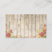 Floral Boat Goat Business Card Visitenkarte (Rückseite)