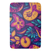 Floral Boho Abstrakt farbig 4 Badematte (Vorderseite Vertikal)
