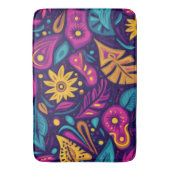 Floral Boho Abstrakt farbig 5 Badematte (Vorderseite Vertikal)