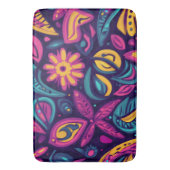 Floral Boho Abstrakt farbig 6 Badematte (Vorderseite Vertikal)