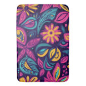 Floral Boho Abstrakt farbig 6 Badematte (Vorderseite Vertikal)