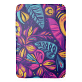 Floral Boho Abstrakt farbig 7 Badematte (Vorderseite Vertikal)