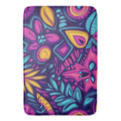 Floral Boho Abstrakt farbig 8 Badematte (Vorderseite Vertikal)