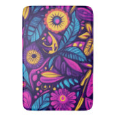 Floral Boho Abstrakt farbig 9 Badematte (Vorderseite Vertikal)