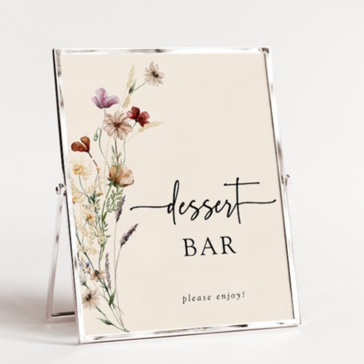 Floral Boho Baby Showposter Poster