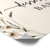 Floral Boho Baby Showposter Poster (Ecke)