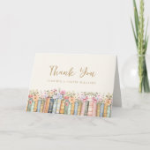 Floral Boho Books Dankeskarte (Vorderseite)