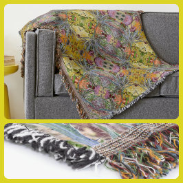 Floral Boho Chic Thistle Pastel Decke