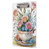 Floral Boho Clipboard Klemmbrett (Links)