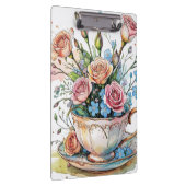 Floral Boho Clipboard Klemmbrett (Rechts)
