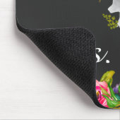 Floral Boho Deh Monogram Name Mouse Pad Mousepad (Ecke)